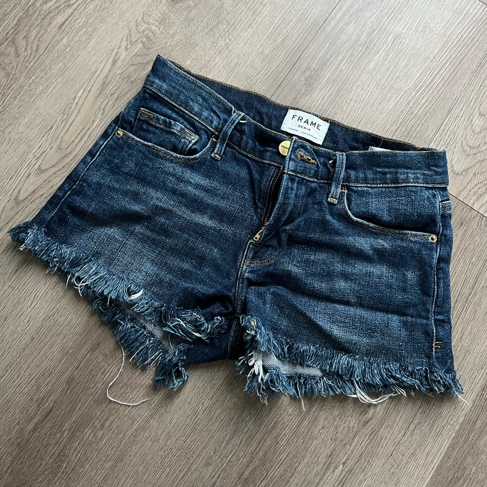 FRAME Alden Le Cutoff denim shorts- 24